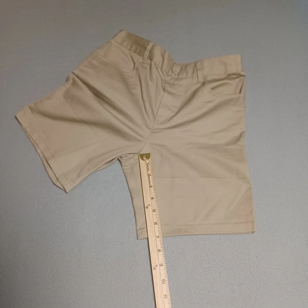 French Toast Boys Khaki‎ School Uniform Pull On Shorts Tan Size 14 SH9112